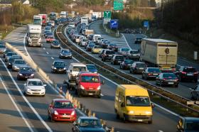 Motorway traffic in Zurich