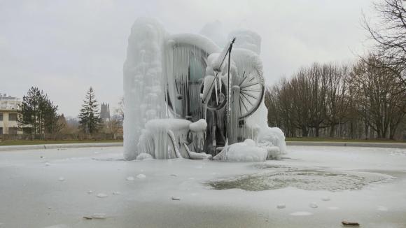 Ice sculpture in Freiburg