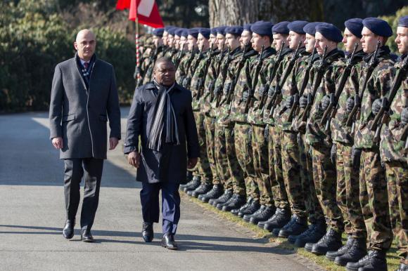 Swiss President Alain Berset received President Nyusi