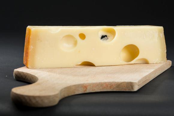 A picture of an Emmental cheese