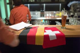 Swiss and German flags