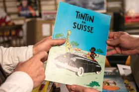 Tintin en Suisse : Piraten-Version von Tintin, publiziert in Holland in den 1980ern