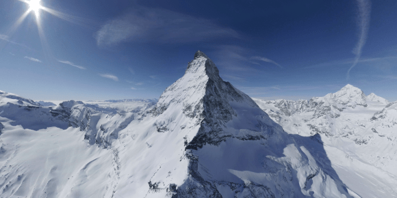 Aerial view of the Matterhorn