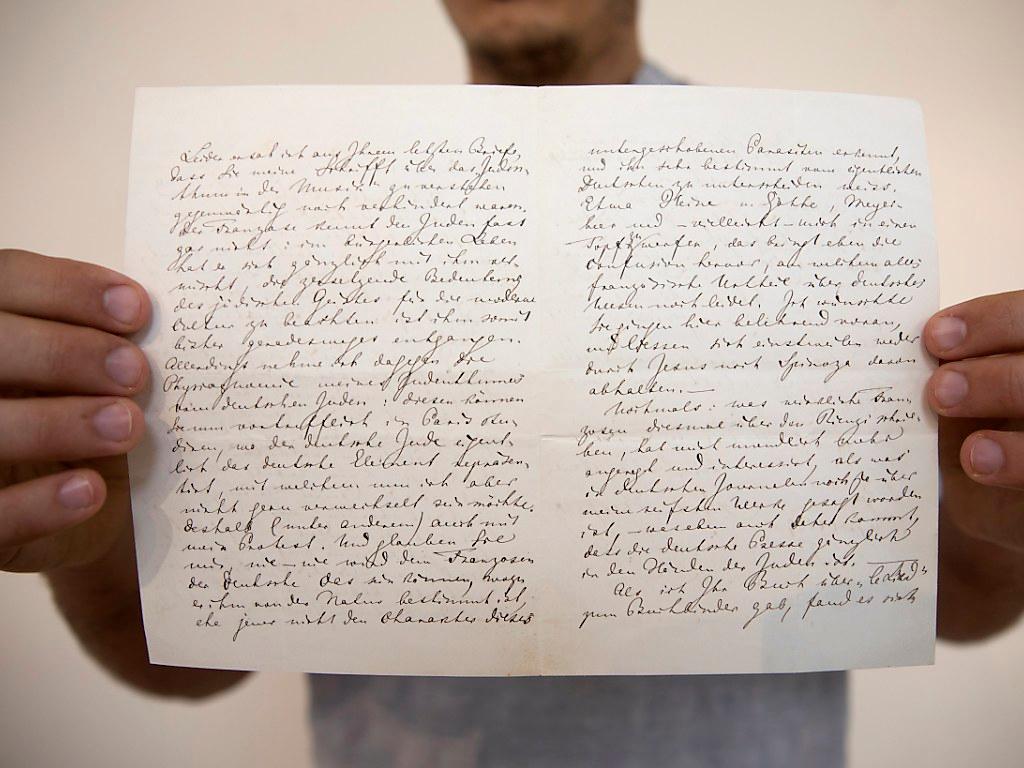 Lettre antisémite de Wagner acquise par un Suisse à Jérusalem SWI