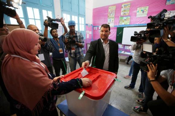 Lokal für die ersten Kommunalwahlen in Tunis