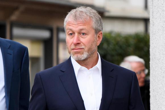 Roman Abramovich outside court in Fribourg