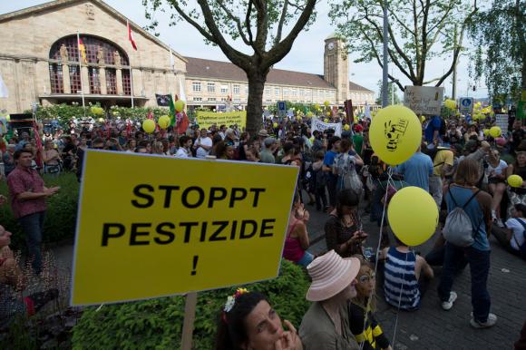 Protest against Syngenta company in Basel in 2016