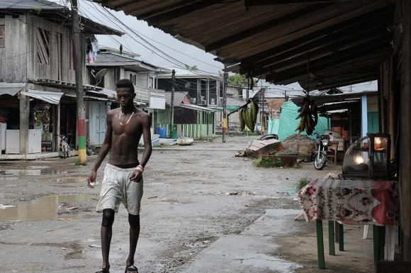 Ein Mann in den Strassen Kolumbiens