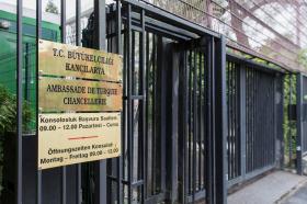 A picture of the Turkish embassy