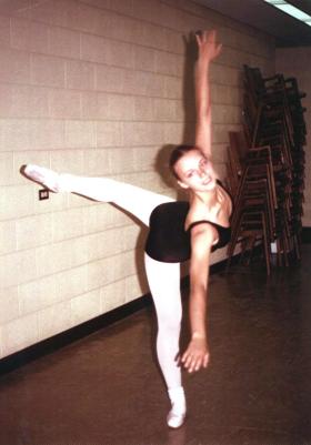 Archive photo of Galina Gladkova in a dance pose