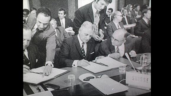 Unterzeichnung des Freihandelsabkommens 1972