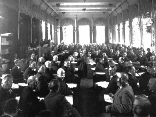 View of League of Nations meeting