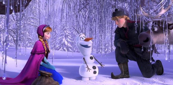 scene from Disney film Frozen