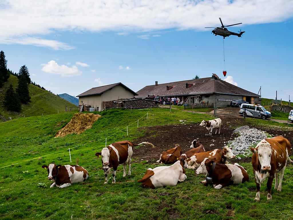 Le ravitaillement en eau des chalets d'alpage vaudois a débuté SWI