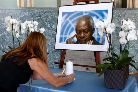 A ceremony for Kofi Annan in Geneva