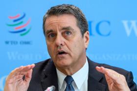 Primer plano de Roberto Azevedo, director general de la OMC