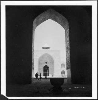 Entrance of a mosque in Persia