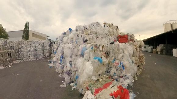 heap of plastic garbage