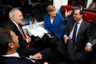 Schneider-Ammann en compagnie d Angela Merkel, de Matteo Renzi et de François Hollande