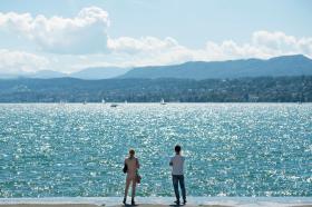 Vista do lago de Zurique