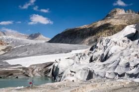 un glaciar suizo