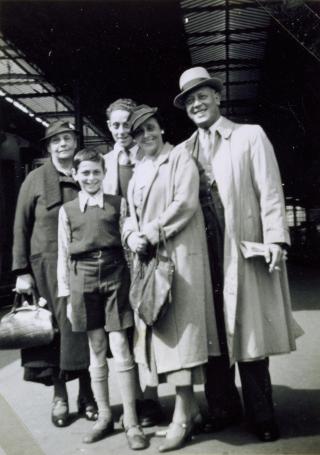 Familia de Ana Frank en Basilea.