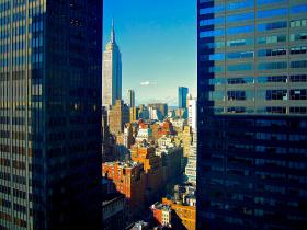 New York et l Empire State Building depuis le consulat suisse.