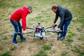 drone test flight