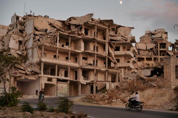 The northern town of Ariha, in Idlib province, Syria