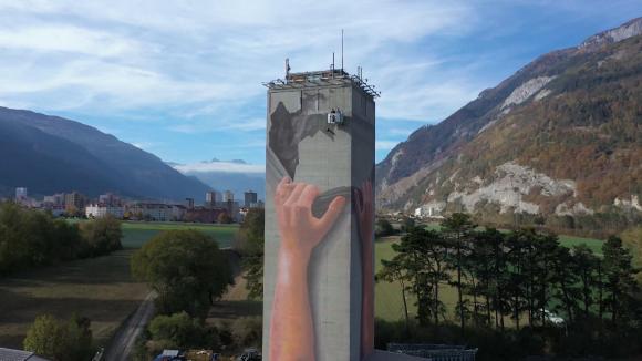 Mill tower in Chur