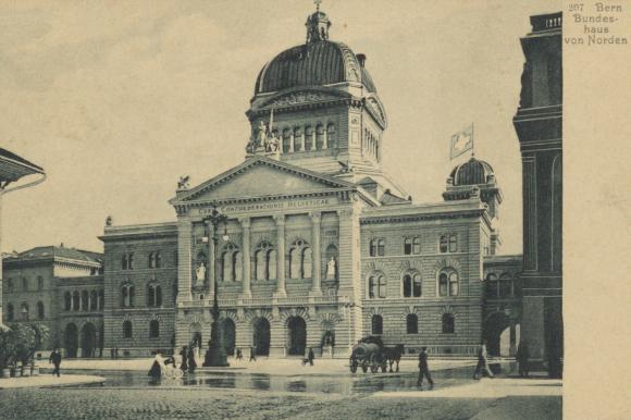 Foto histórica do Parlamento suíço