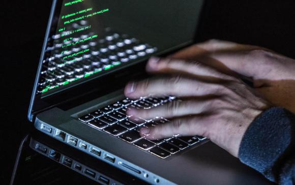 Hacker in action