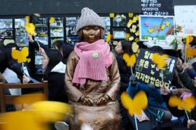ソウルの慰安婦問題デモ