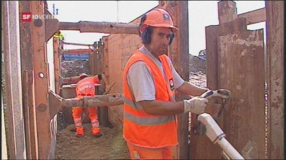 Construction worker on a building site site