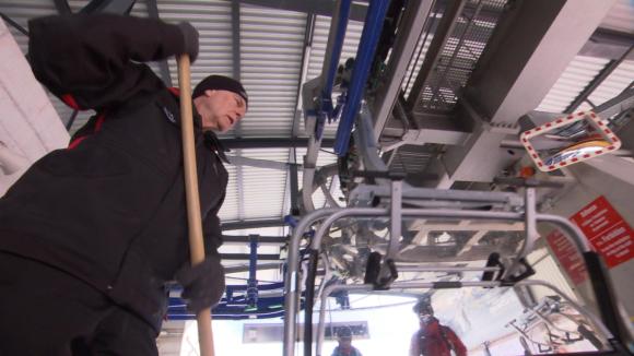 Man shovelling snow