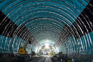 Foto del interior de un túnel