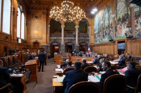 The interior of the Swiss Senate