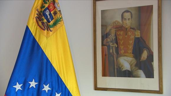 Image inside Venezuelan embassy in Bern