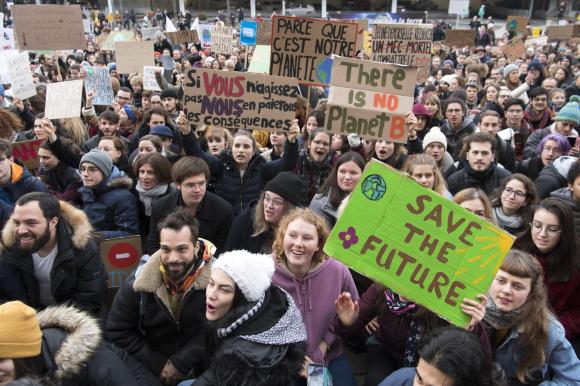 Schülerstreik für mehr Klimaschutz in Lausanne