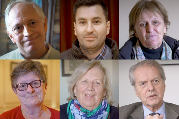 seis rostros de personas con raíces suizas en Argentina