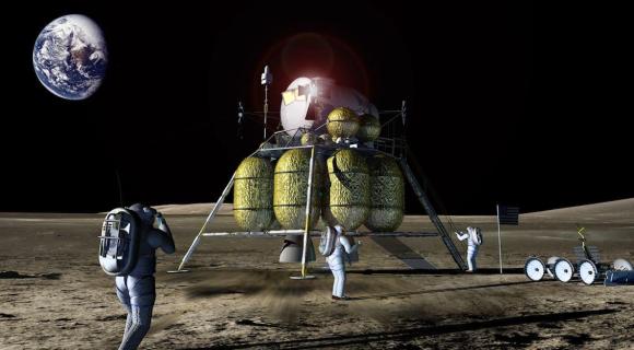 Altair Moon LanderAltair sur la Lune