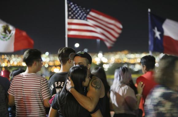 US flag mourning