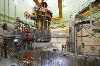Inside the reactor.