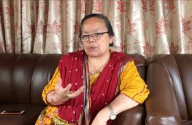 Tham Maya Thapa, ministra de mujeres, infancia y personas mayores en Nepal