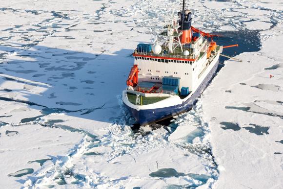 The German research vessel Polarstern