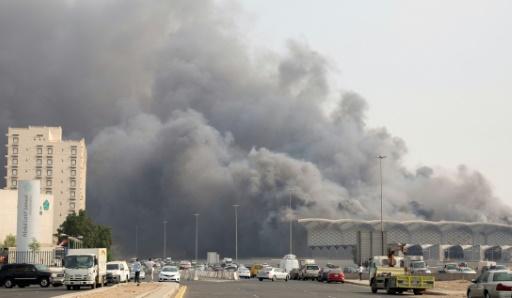 مكة السريع جدة طريق حريق السعودية: حريق