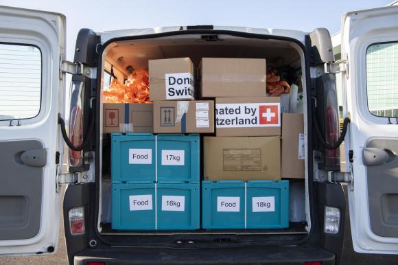 Swiss aid delivery