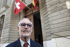 Dr. Pierre Beck at Geneva courthouse