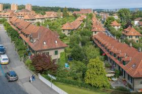 Vista aérea de la urbanización Weissenstein