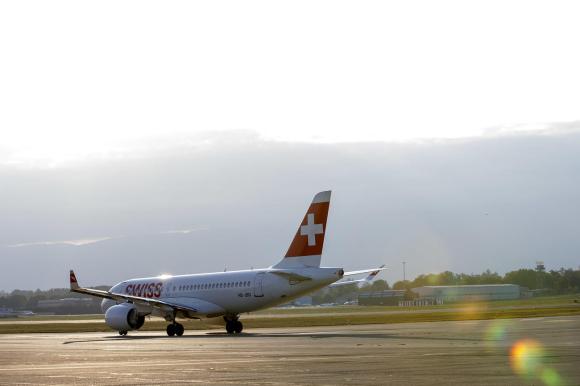 Swiss air plane